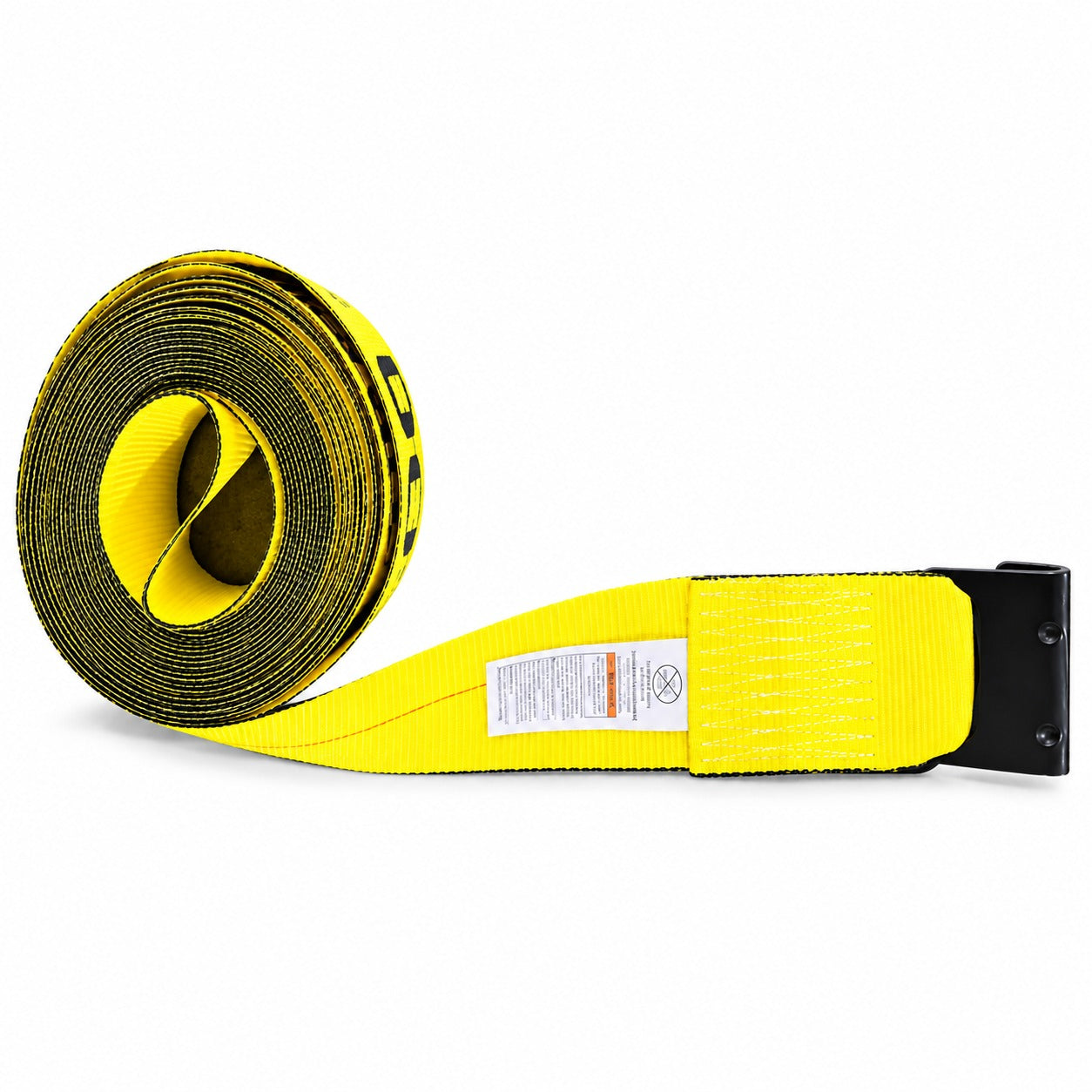 2" x 30' Yellow Ratchet Strap with Flat Hook