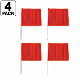 4 Pack Safety Flag with Dowel