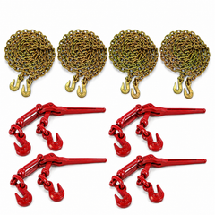 Heavy Hauler Chain Kit | 4 G70 3/8" Chains + 4 Binders