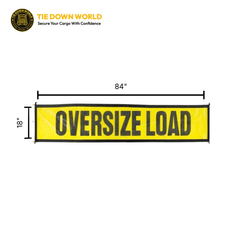 18" x 84" Mesh OVERSIZE LOAD Banner
