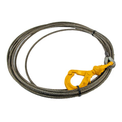 3/8" x 50' Winch Line with Self-Locking Hook