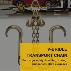 Towing Chain Bridle with J Hooks
