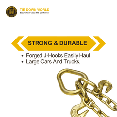 Towing Chain Bridle with J Hooks