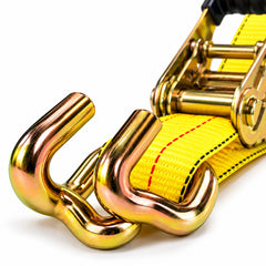 2" x 30' Ratchet Strap with Double J Hook