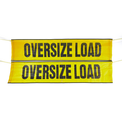 18" x 84" Mesh OVERSIZE LOAD Banner Tie Down World