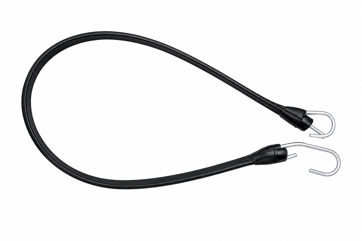 21" Bungee Cords with Hooks – Box of 50 Heavy-Duty Tie Down Cords