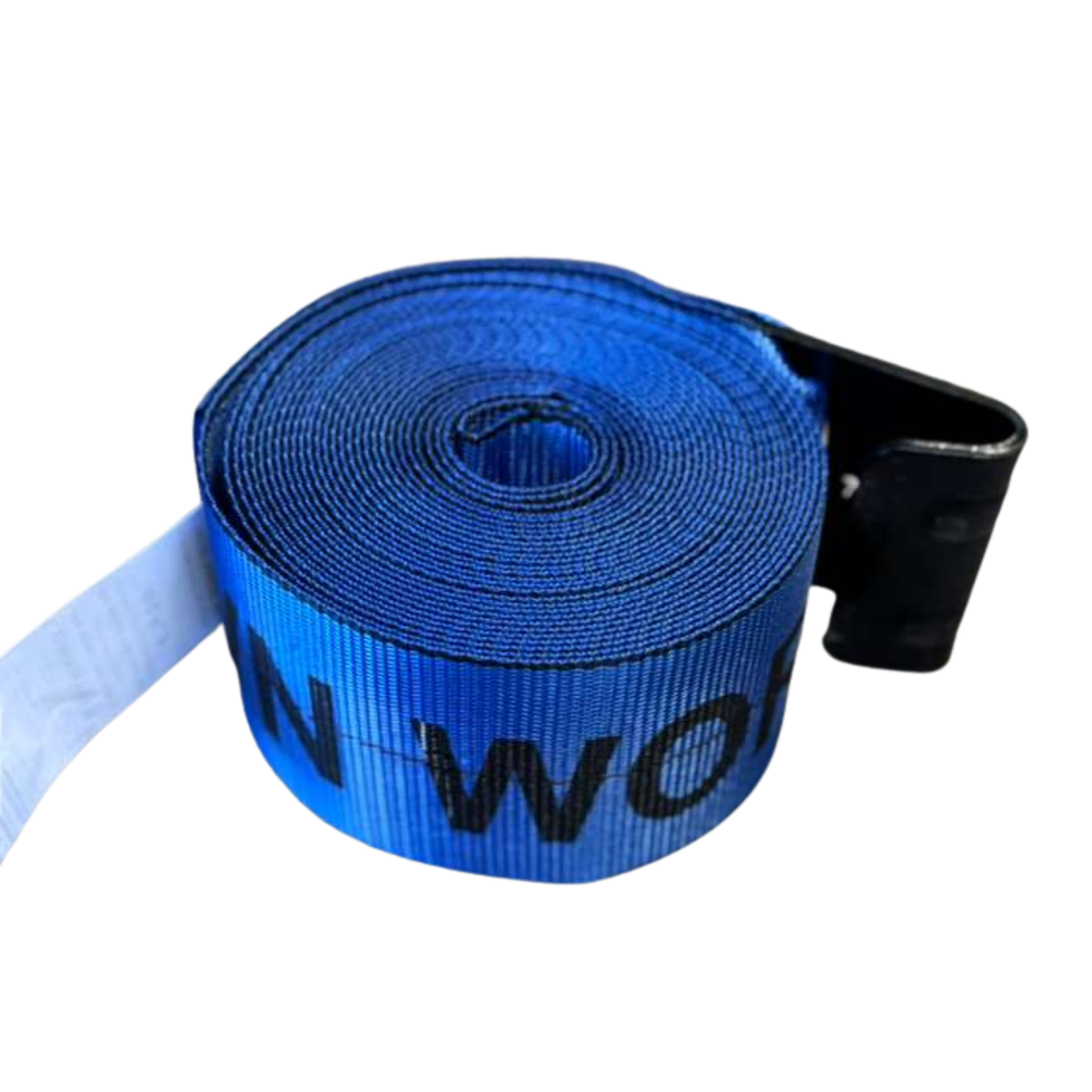 4" x 30' Premium Strap with Flat Hooks (Blue) – 5,400 LBS WLL