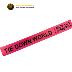 4" x 30' Premium Strap with Flat Hooks (Red) – 5,400 LBS WLL