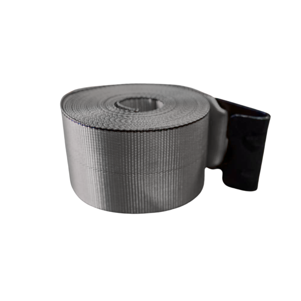 4" x 30' Premium Strap with Flat Hooks (Grey) – 5,400 LBS WLL