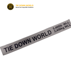 4" x 30' Premium Strap with Flat Hooks (Grey) – 5,400 LBS WLL