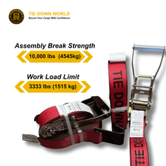 2" Ratchet Strap with Flat Hook