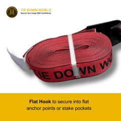 2" Ratchet Strap with Flat Hook