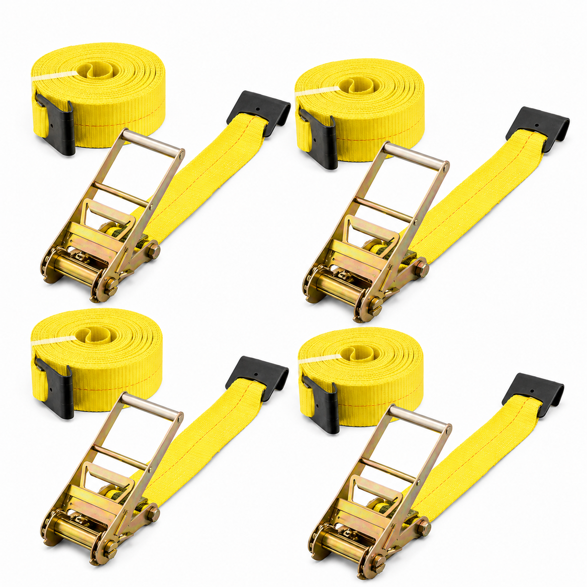 4-Pack Flatbed Strap Set