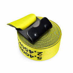 4" x 30' Premium Strap with Flat Hooks (Yellow) – 5,400 LBS WLL