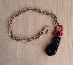 2-Ton Snatch Block with Shackle & 30" G70 Chain