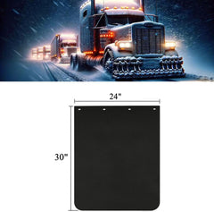 24"x"30 Wide Black Mud Flap