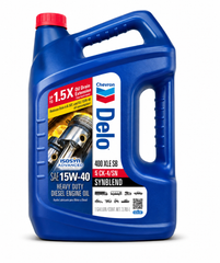 Chevron Delo 400 XLE SB SAE 15W-40 Synthetic Blend Diesel Engine Oil – 1 Gallon