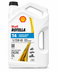 Shell Rotella T4 SAE 15W-40 Heavy Duty Diesel Engine Oil – 1 Gallon