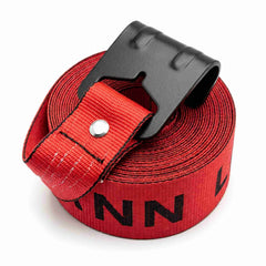 4" x 30' Premium Strap with Flat Hooks (Red) – 5,400 LBS WLL