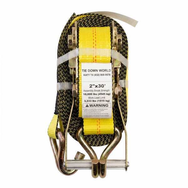 2" x 30' Wire Hook Ratchet Strap