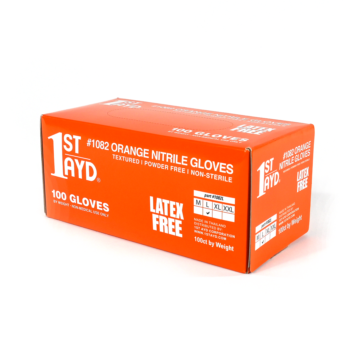 Orange Nitrile Gloves - Large 100 – Tie Down World