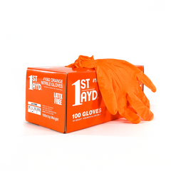 Orange Nitrile Gloves - Large 100 – Tie Down World