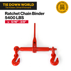 Ratchet Chain Binder (5/16" – 3/8", 5400 lbs Capacity) Tie Down World