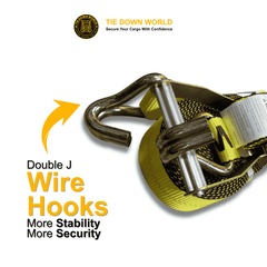2" x 30' Wire Hook Ratchet Strap