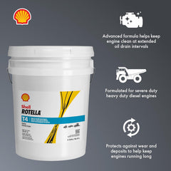 Shell Rotella T4 15W-40 (5 Gallon Pail)