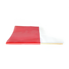 Vinyl Mesh Red Flag W Dowel Tie Down World