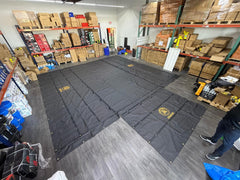 10 Feet Drop Tarp 28x27 Ft – 14oz Heavy Duty Ripstop Waterproof Lumber Tarp