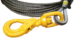 3/8" x 50' Winch Line with Self-Locking Hook