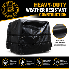 6' x 6' x 6' Heavy-Duty Coil Tarp for Flatbed Trucks | Tie Down World