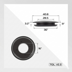 Rubber Gladhand Seals (Black)