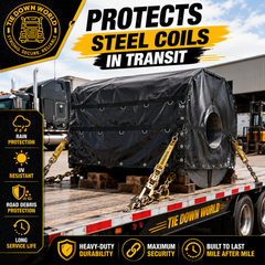 6' x 6' x 6' Heavy-Duty Coil Tarp for Flatbed Trucks | Tie Down World