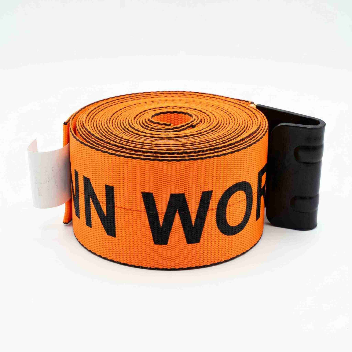 4" x 30' Premium Strap with Flat Hooks (Orange) – 5,400 LBS WLL
