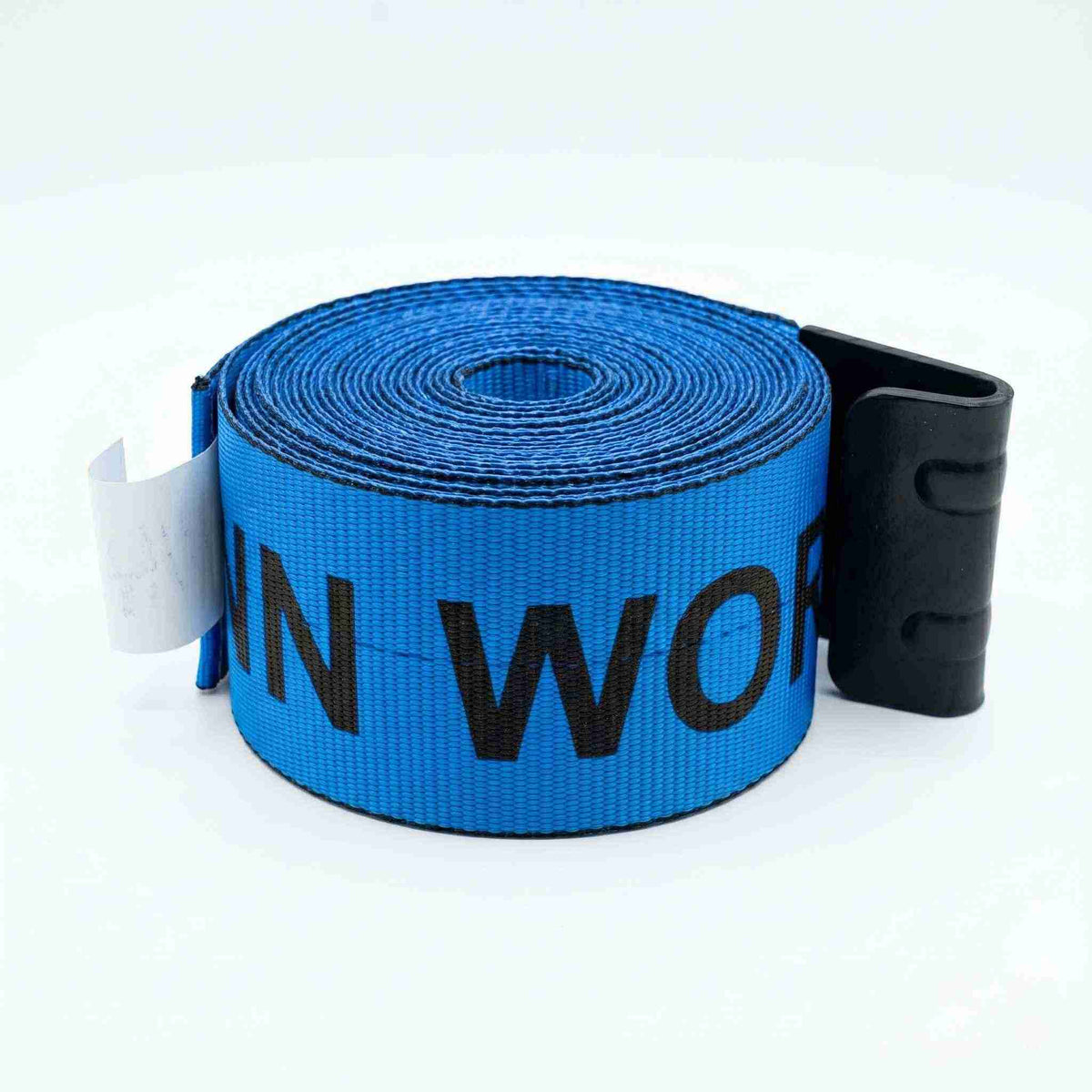 4" x 30' Premium Strap with Flat Hooks (Blue) – 5,400 LBS WLL