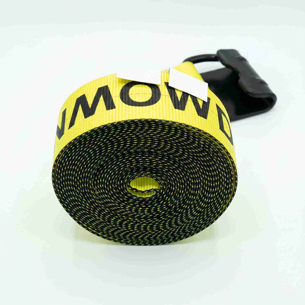 4" x 30' Premium Strap with Flat Hooks (Yellow) – 5,400 LBS WLL