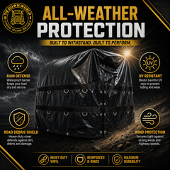 7' x 7' x 7' Heavy-Duty Coil Tarp for Flatbed Trucks